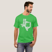 Texas Gift St. Patrick's Day Shamrock Clover Irish T-shirt (Voorkant volledig)
