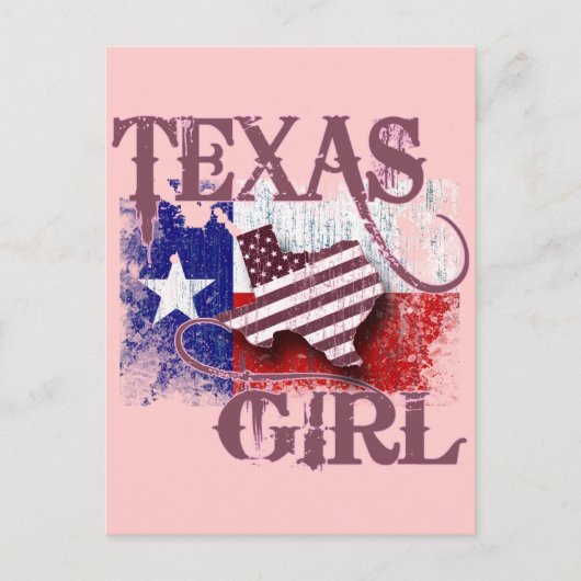 TEXAS GIRL BRIEFKAART (Voorkant)