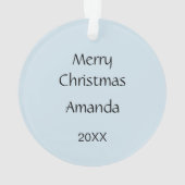 Texas Girl Horseback-kerstversiering Ornament (achterkant)