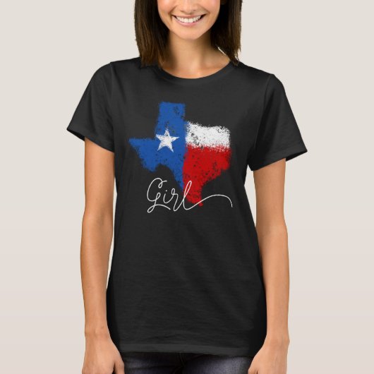 Texas Girl - Onderdruk T-shirt (Voorkant)