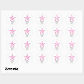 texas girl ronde sticker (Vel)