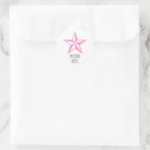 texas girl ronde sticker (Tas)