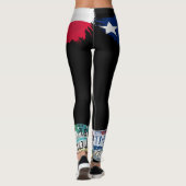 Texas Girl State Flag Leggings (Achterkant)