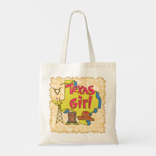 Texas Girl Tote Bag (Achterkant)