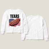 Texas Girl's Bella + Canvas Lange Mouw (Voorkant /achterkant)