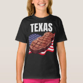 Texas Girl's donker T-shirt (Voorkant)
