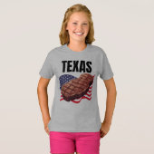 Texas Girl's T-shirt (Voorkant volledig)