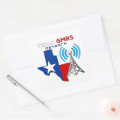 Texas GMRS Netwerk - 3" Decals Vierkante Sticker (Envelop)