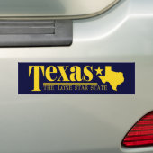 Texas Gold Bumpersticker (Op auto)