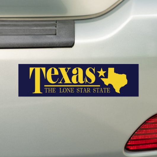 Texas Gold Bumpersticker (Op auto)