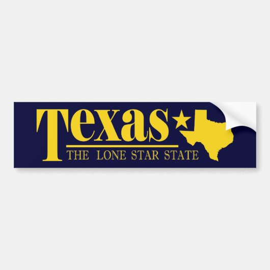 Texas Gold Bumpersticker (Voorkant)