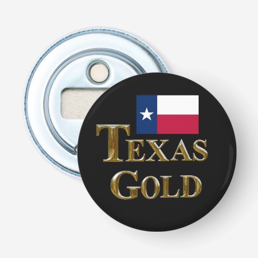 TEXAS GOLD BUTTON FLESOPENER (Voorkant)