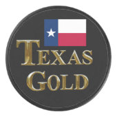 TEXAS GOLD HOCKEY PUCK (Voorkant)