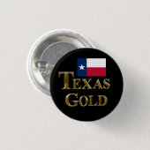 TEXAS GOLD RONDE BUTTON 3,2 CM (Voorkant /achterkant)