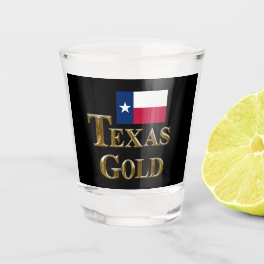 TEXAS GOLD SHOT GLAS (Voorkant)