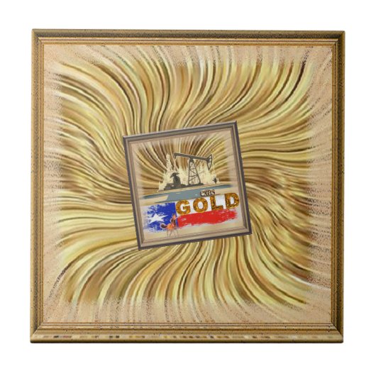 Texas gold tegeltje (Voorkant)