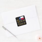 TEXAS GOLD VIERKANTE STICKER (Envelop)
