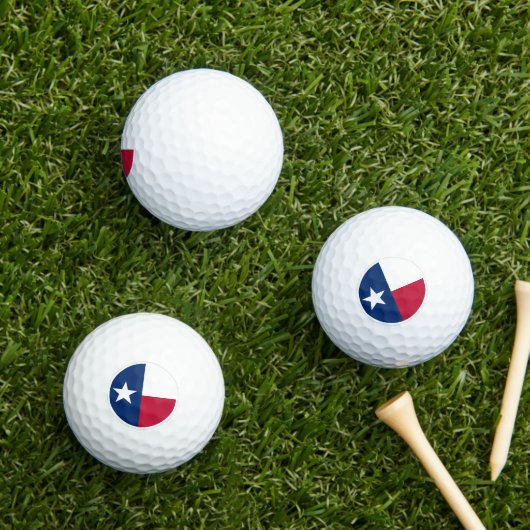 Texas Golf Balls, staatsvlag / patriotten Golfballen (Insitu Gras)