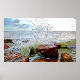 Texas Golfkust Poster