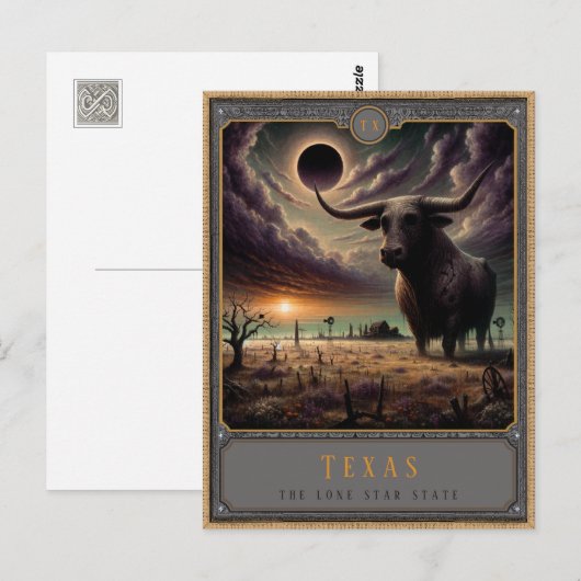 Texas | Gotische kunst Briefkaart (Voorkant / Achterkant)
