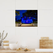 Texas Governor's Mansion Back the Blue Poster (Keuken)