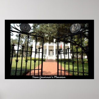 Texas Governor's Mansion Poster