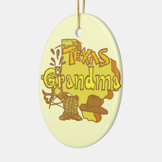 Texas Grandma Keramisch Ornament (Links)