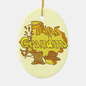 Texas Grandma Keramisch Ornament (Voorkant)