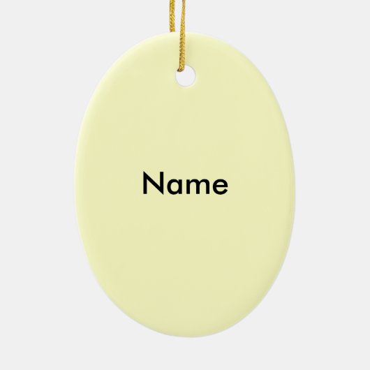 Texas Grandma Keramisch Ornament (Achterkant)