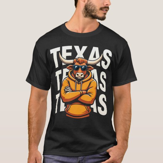 Texas Graphic Classic Mannen Vrouwen Kinder T-shirt (Voorkant)