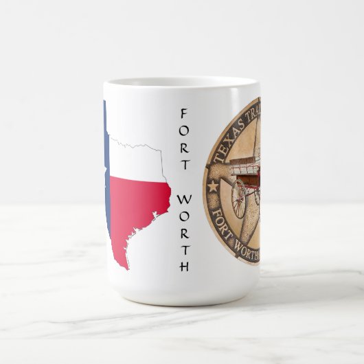 Texas Graphic & Texas Trail op witte Mok (Center)