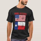 Texas Grappige dubbele burger Texaan T-shirt (Voorkant)