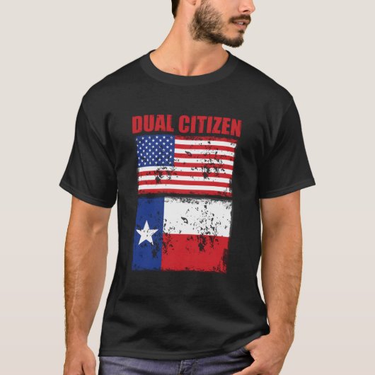 Texas Grappige dubbele burger Texaan T-shirt (Voorkant)