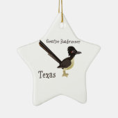 Texas Greater Roadrunner Keramisch Ornament (Rechts)