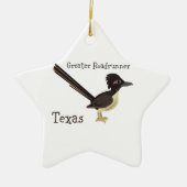Texas Greater Roadrunner Keramisch Ornament (Voorkant)