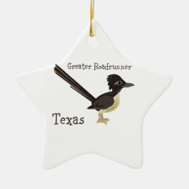 Texas Greater Roadrunner Keramisch Ornament