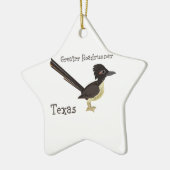 Texas Greater Roadrunner Keramisch Ornament (Links)