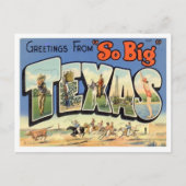 Texas Greetings uit de VS Briefkaart (Voorkant)