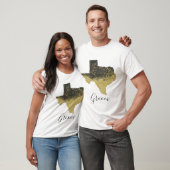 Texas Groom Black en Gold Afbeelding T-shirt (Unisex)