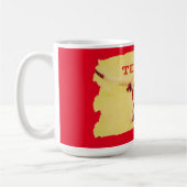 Texas Grote Koe Retro Kunst Beker Mok (Links)