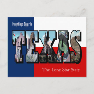 TEXAS Grote letter Briefkaart
