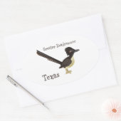 Texas Grote Renner Ovale Sticker (Envelop)