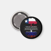 Texas Grown with Russian Roots Magneet (Voorkant / Achterkant)