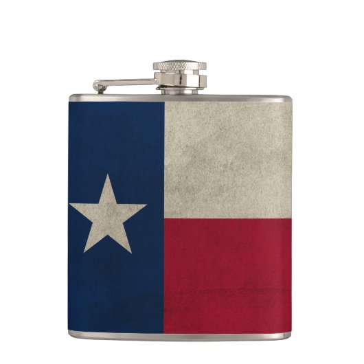 Texas Grunge - Lone Star Vlag Heupfles (Voorkant)