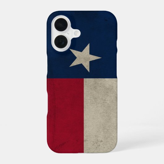 Texas Grunge- Lone Star-vlag iPhone 16 Hoesje (Achterkant)