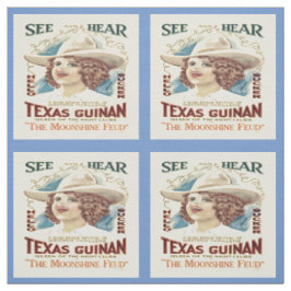Texas Guinan Cowgirl Singer Westerne Fabric Stof