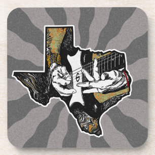 Texas Guitar Bier Onderzetter