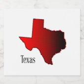 Texas Halftone Bier Etiket (Enkel label)