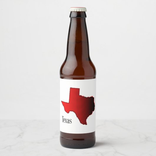 Texas Halftone Bier Etiket (Voorkant)
