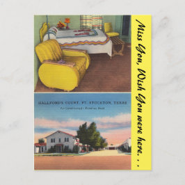 Texas, Hallford's Court, Ft. Stockton Briefkaart